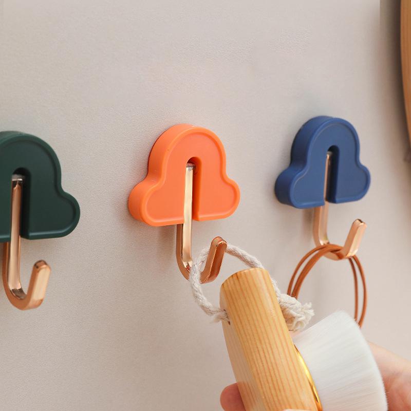 Hakenkleber Starkes Lager Nicht stanzender Haken Badezimmer Wand Handtuch Kleidung Wand Keine Spur Paste