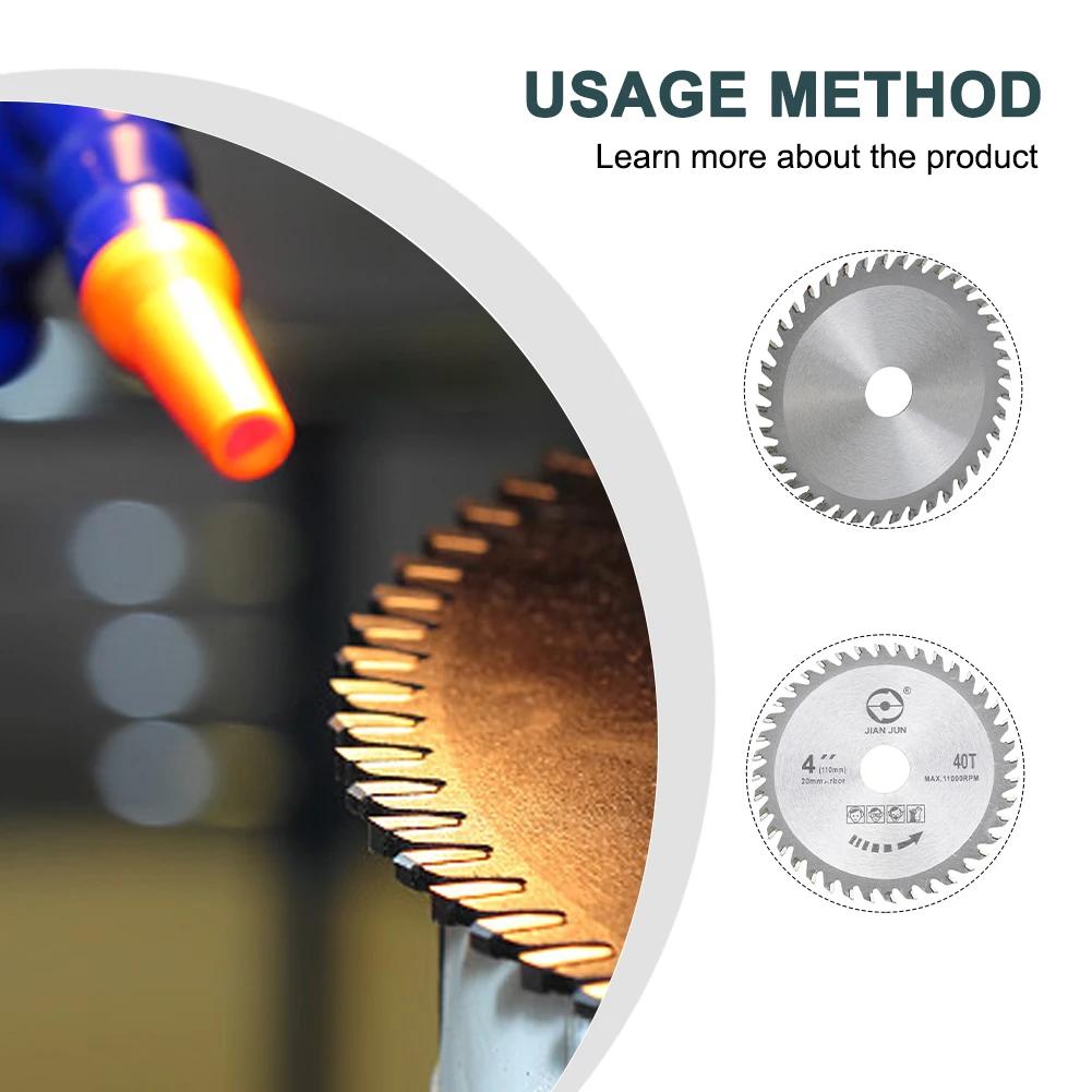 4 Inch Saw Blade 40 Tooth Grinder Round Saw Disc Wood  Woodworking Accessories Parts Alloy Saw Blade Tool Parts Haedware Replace