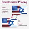 American Bandera De Israeli Friendship Flag 2x3FT US Israel Flag Banner for Outdoor Room Decorations Double Sewing Edges and 2 Shiny Brass Grommets
