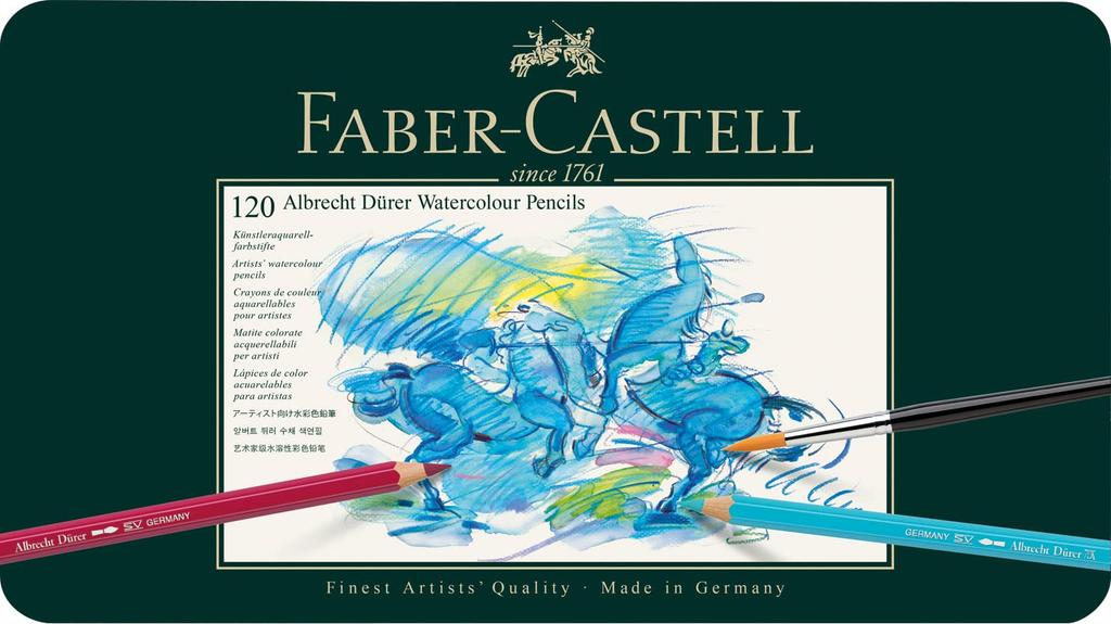 Albrecht Ołówek Akwarelowy 120 117511 Japoński Zestaw Faber-Castell Dürer, Kolory, Puszka, [Produkt Oficjalny]