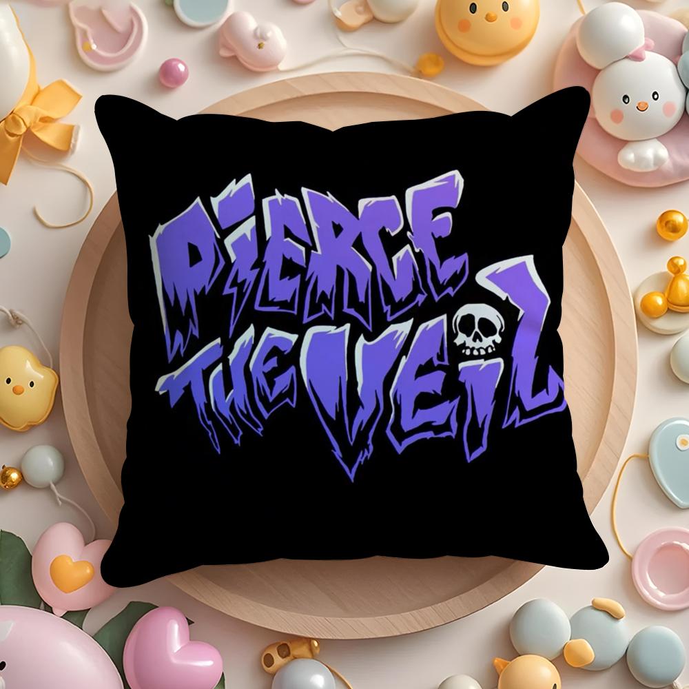 Pierce The Veil Cushion Cover Short Plush Double-Sided Printing Home Machine Washable In Warm Winter Pillow Case