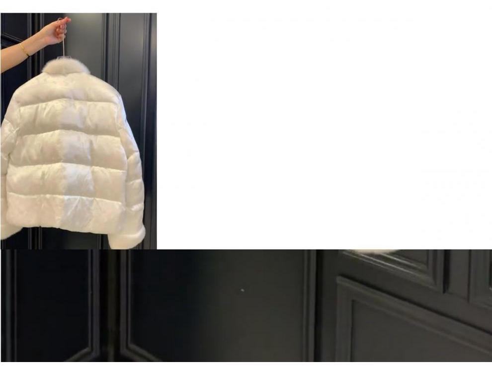 Szykowna, wysokiej klasy kurtka puchowa w stylu chińskim dla kobiet - Moda zimowa