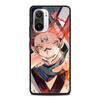 Jujutsu Kaisen Anime Tempered Glass Case Funda For Xiaomi Redmi Note 9S 10 11 9 8 Pro 10S 8T 9T 9A 9C K40 Back Shell Cover Coque