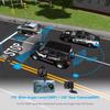 Dash Cam 1080P Dual Lens DVR Car Driving Recorder 4 Inch LCD Screen 170° Wide Angle, G-Sensor, WDR, Parking Monitor, Loop Recording, Motion Detection