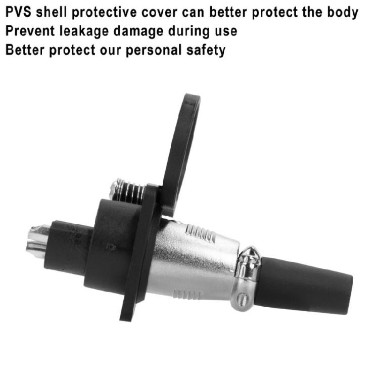 Electric Scooter Battery Charging Port Plug 3Pin Inline Connector Socket Replacement Electric Bike Battery Spare Part