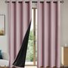 1PC Total Privacy Safe and Odorless Curtains for Living Room and Bedroom Solid Blackout Curtains with Grommets
