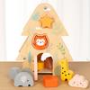 Puzzle Early Education Wooden Space Perception Shape Cognition Fun Pair Touch Big Tree Smart House