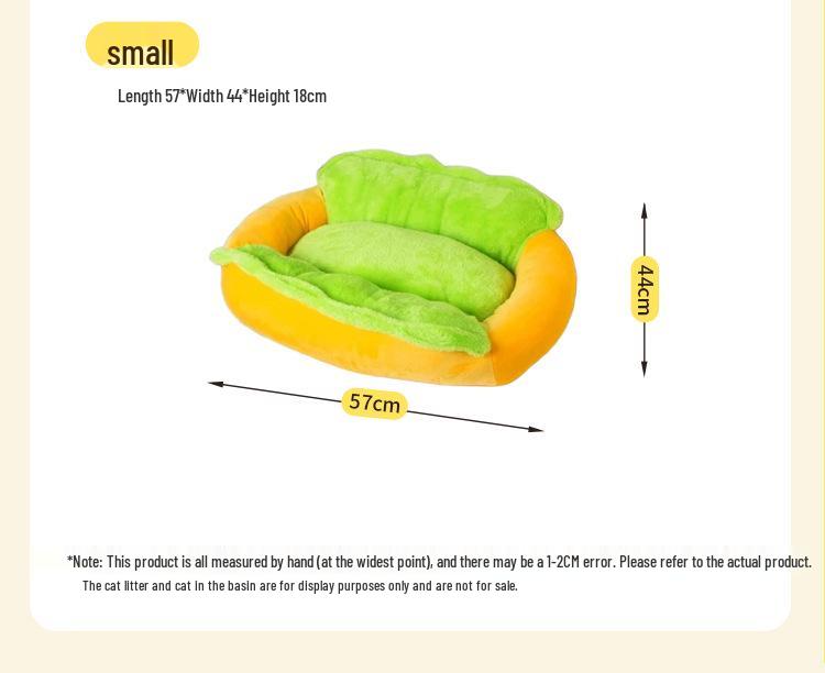Hot Dog Shaped Pet Bed: Super Soft, Warm, and Universal for Cats and Small Dogs