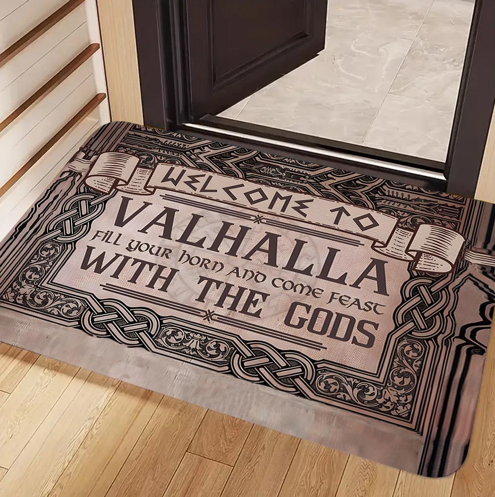 Welcome Mat Non-Slip Machine Washable Carpet Doormat for Living Room Bedroom Kitchen Indoor/Outdoor Rug