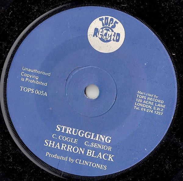 

7inch Record SHARON BLACK - Struggling TOPS005 Tops Record UK Reggae, Ska & Dub Used