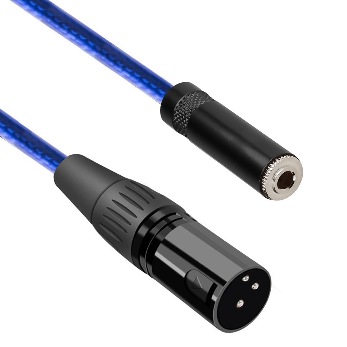 

ipovoq XLR to 3.5mm Converter, XLR Mini Plug Converter Cable, 0.5M Extension Cord for 3.5mm Male to 3.5mm Female Canon Cable, 3.5mm Stereo Mini Jack