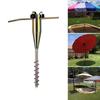 22inch Long Soild Metal Rod Holder Beach Garden Parasol Umbrella Sand Flag Rod Holder Grass Anchors Ground Spikes Base