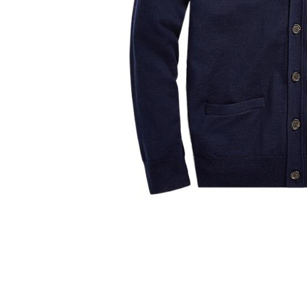 Polo Ralph Lauren Solid Color V-Neck Button Knit Sweater Men sweater Blue MNPOSWE16820431-400