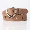 1Pc New Non-punching Love Hollow Belt Women's Versatile, Sweet Girls Sweater Skirt Decorative Belt