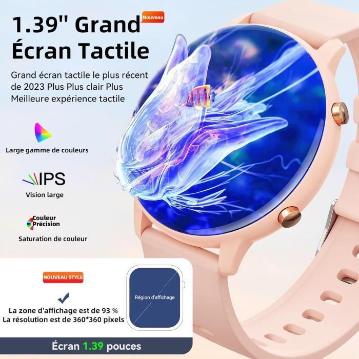 Chytré hodinky pro ženy a muže Hwagol 1.39 Smartwatch s krokoměrem, monitorem spánku, 140+ sportovními režimy, náramek pro Android iOS