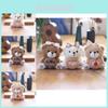 Adorable Cute Bear Plush Toy Keychain Soft Short Plush Cookie Bear Pendant
