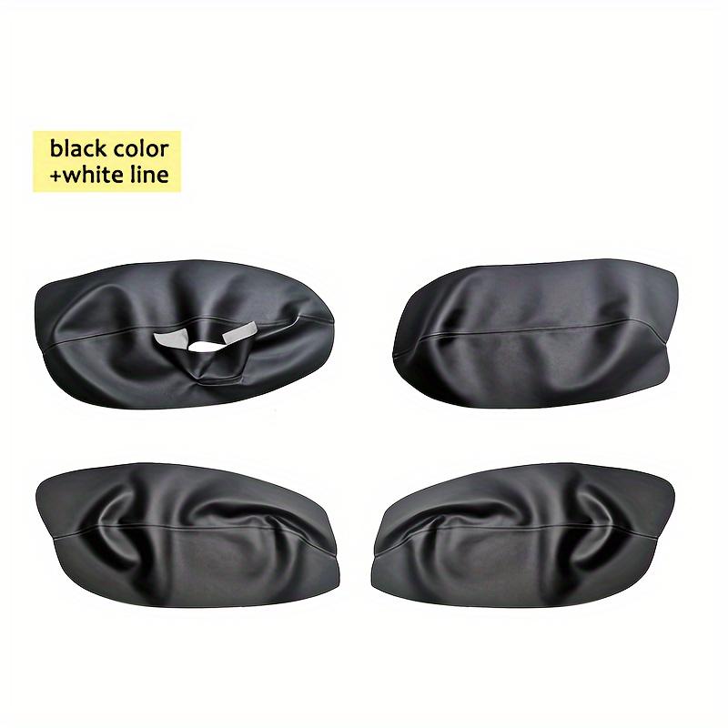 

4pcs For Volkswagen Passat B5 Microfiber Leather Car Door Panel Armrest Cover Protective Trim Car Interior Multiple Colors чорний білий колір