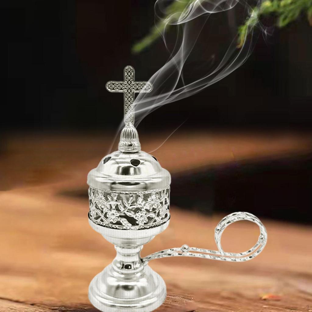 Decorative Incense Burner for Valentine's Day Gift Aluminum Alloy Figurine Office And