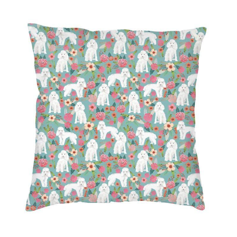 Husă de pernă cu grafică Pudel de lux 50*50 cm Poliester Pudel Dog Lover Husă de pernă pentru sufragerie Lenjerie de pat Canapea