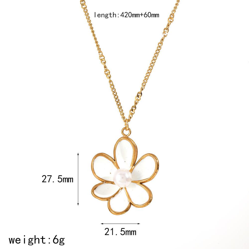 Collection de Bijoux Floraux de Designer Printemps en Acier Inoxydable Pour Dames Usage Quotidien