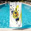Club America Print Beach Towel Design, Soft, Lightweight. for Home Bathroom, Spa, Pool, Yoga, Surfing, Camping, Gift for Family, Friend