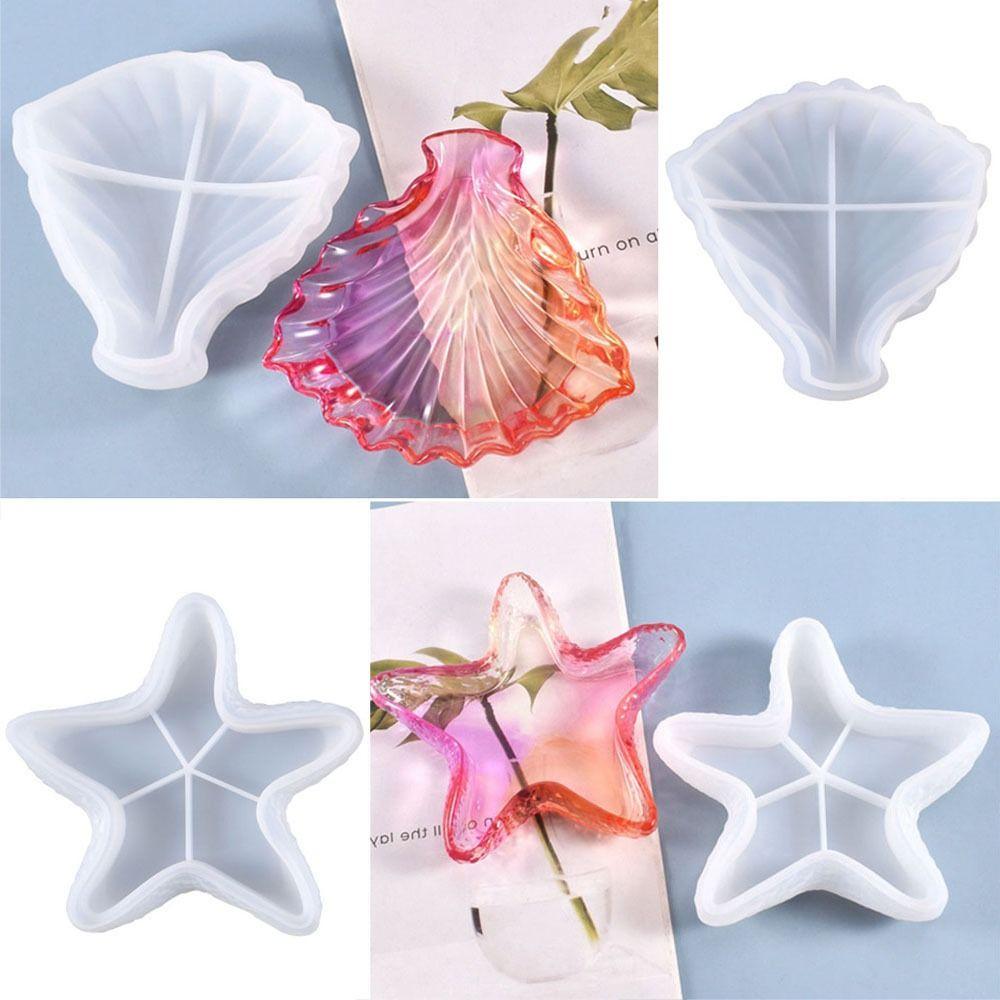 

Форма для контейнера для хранения ракушек/морских звезд DIY силиконовая форма многоразовая форма для эпоксидной смолы