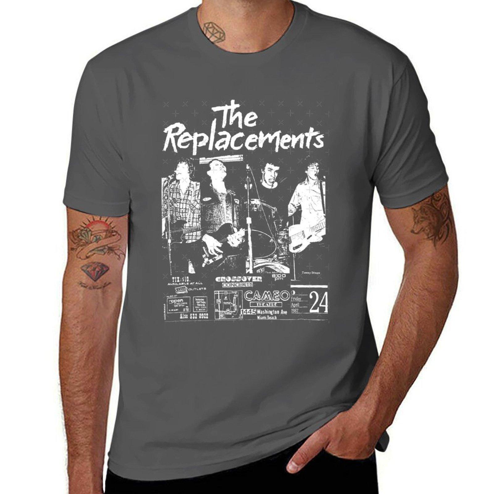

The Replacements T-Shirt man t shirts for men cotton t shirt man t shirts for man graphic funny T-Shirt 4XL