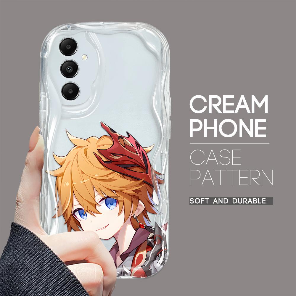 

Милый мультяшный узор, кремовая текстура, мягкий силиконовый чехол с волнистыми краями, чехол для телефона Samsung Samsung S23 5G прозрачный