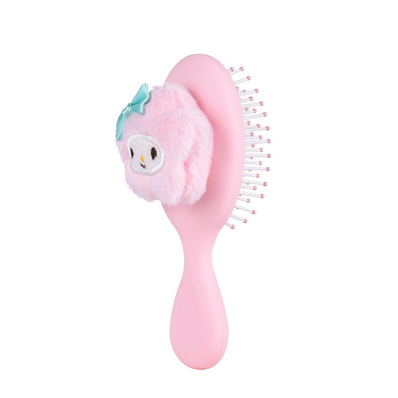 

Звезда Плюшевая Милая Мультяшная Расческа-подушка для Девочек - Массаж Кожи Головы и Парикмахерская Расческа 14*6*3cm розовый