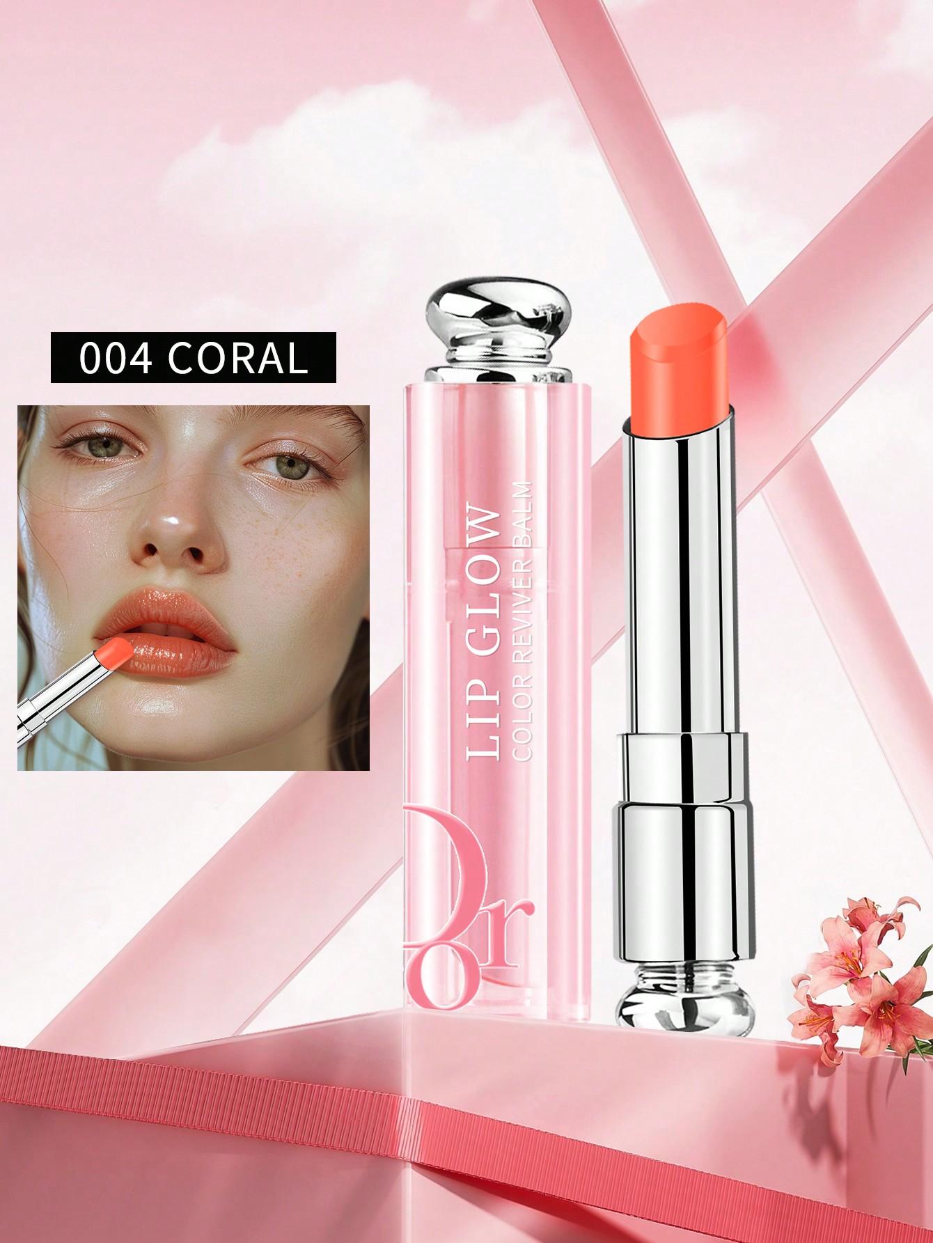 

Бальзам для губ Dior Addict Lip Glow Balm #001 Pink #004 Coral 0,11 унций/3,2 г 004 Coral