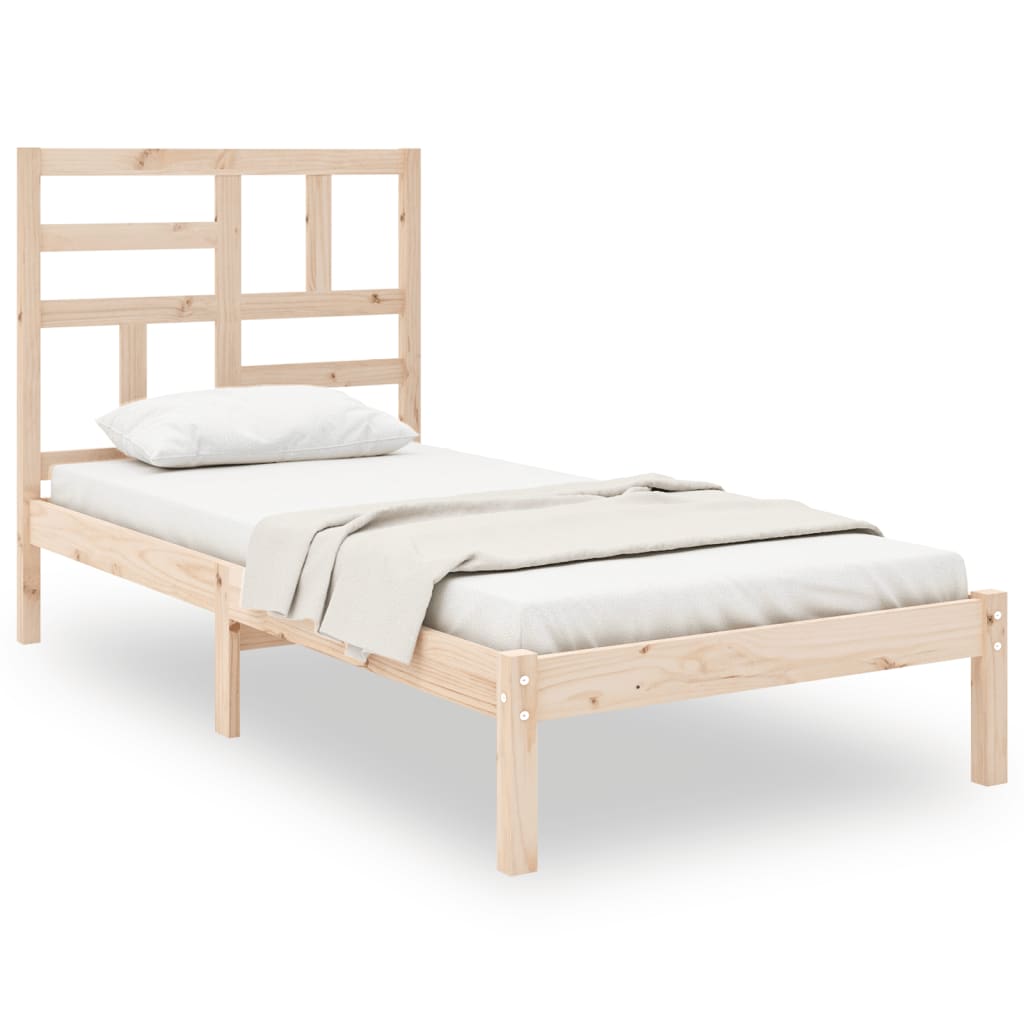 Solid Wood Bed 90 X 190 Cm