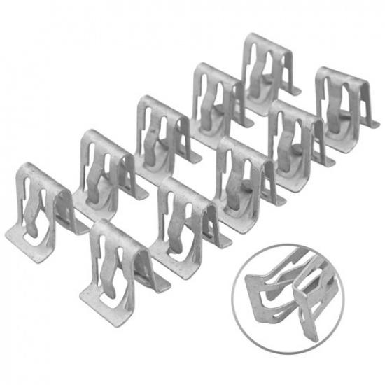 Long lasting Metal Retainer Clips for Automotive Applications Pack of 10