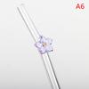 Flower Glass Straw Reusable Drinking Straws Cute Straw For Festival Party Wedding Cocktail Bar Beachs