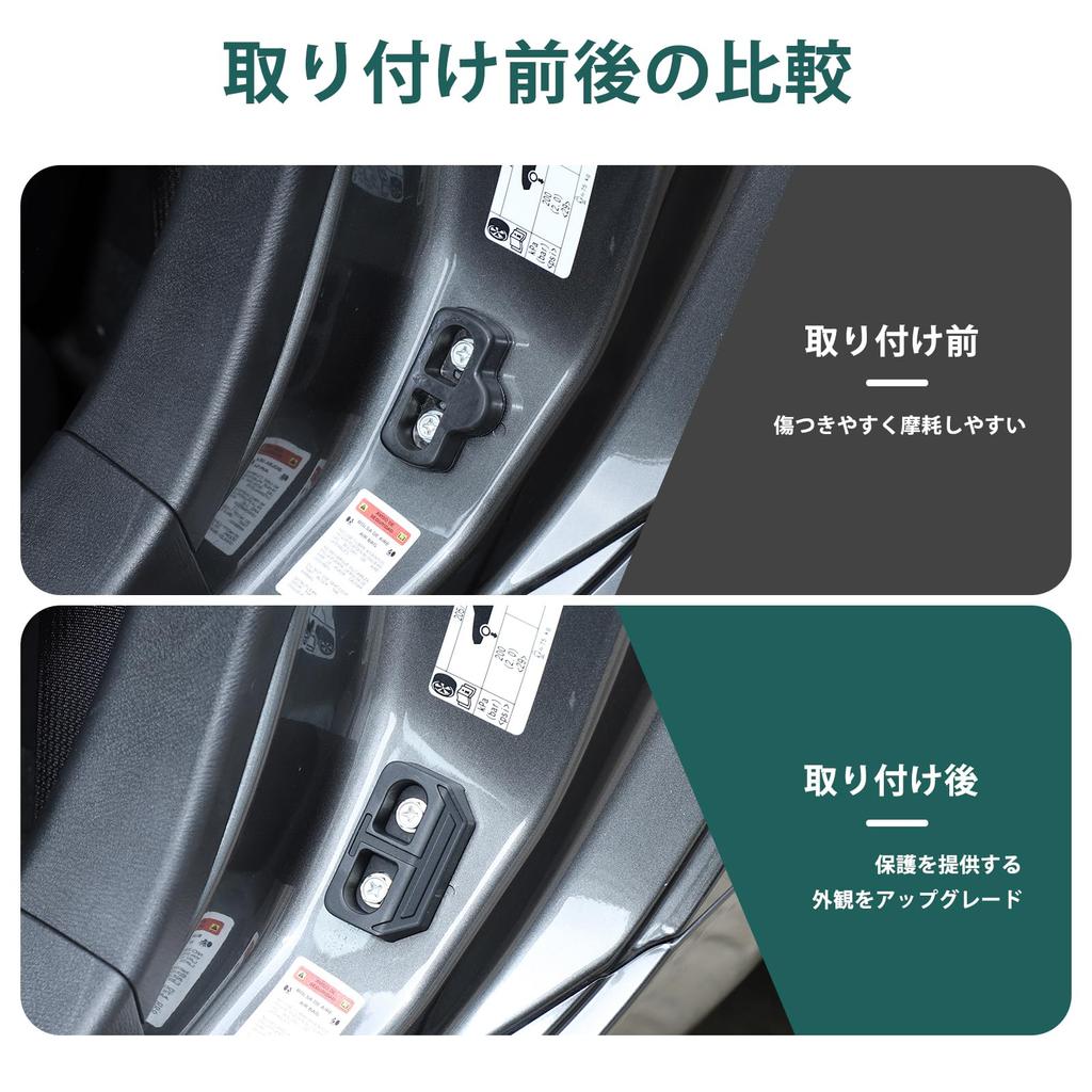 Hcilloend Door Wedges for the New Mazda Roadster Silicone Iron Door Wedge Custom Accessory ND, & Pieces, (Black)