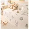 Cute Cartoon Sofa Cover Towel Autumn and Winter Thickening Milk Fiber Anti-Scratching Sofa Cushion All-Inclusive Sofa Cover Dust Cover