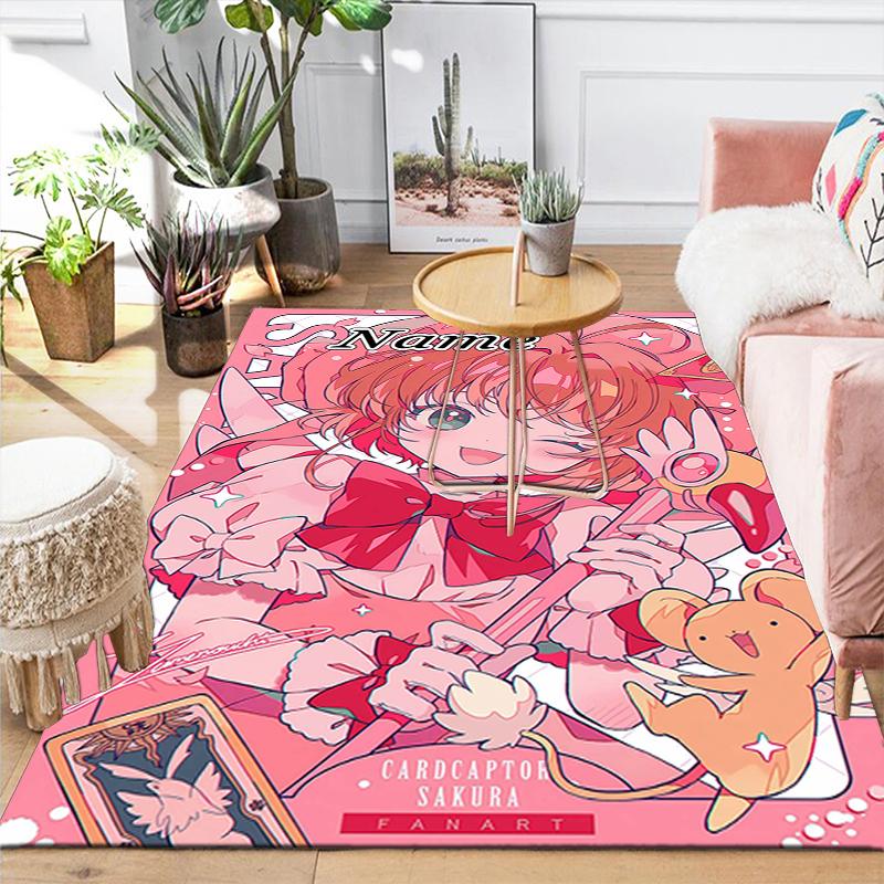 Custom 1Pc Pink Hair Cat Ears Rug Office Carpet Indoor Outdoor Entrance Doormat Nonslip Soft And Comfortable Living Room D2915255