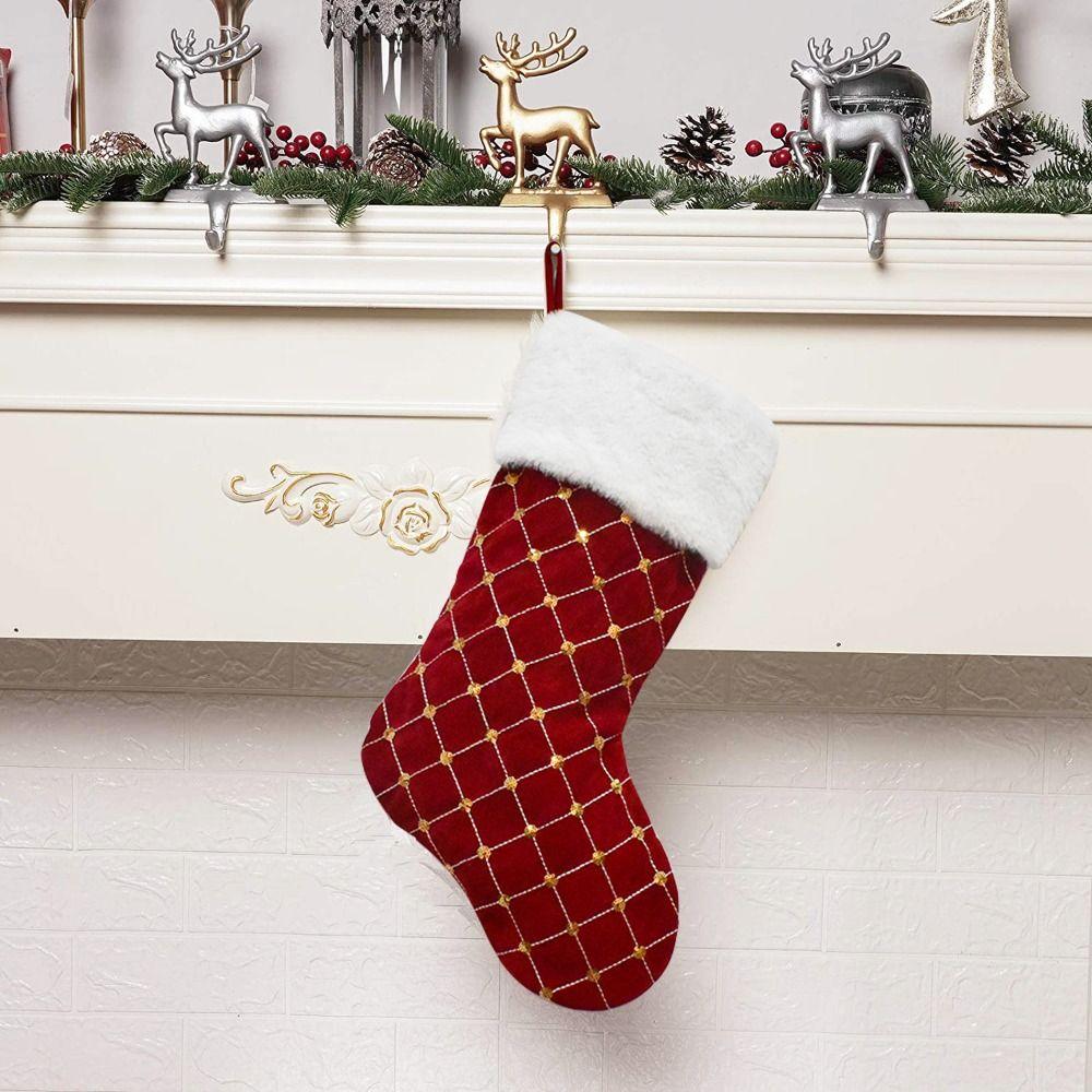 Pendant Christmas Gift Socks Large Size Xmas Gift Bag Christmas Stocking  Christmas Decor