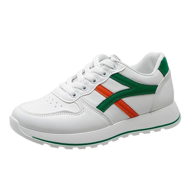 

Foreign trade mixed batch women s shoes 2025 spring new color matching little white shoes women s lace-up running casual sports shoes 35 зелёный