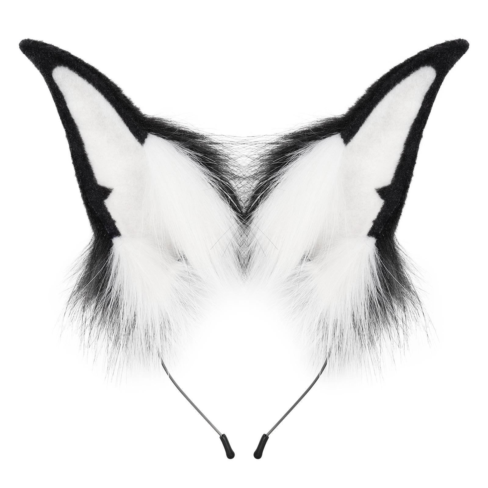 

Plush Bunny Ear Headwear Furry Animal Rabbit Ears Headband Cosplay Party Costume