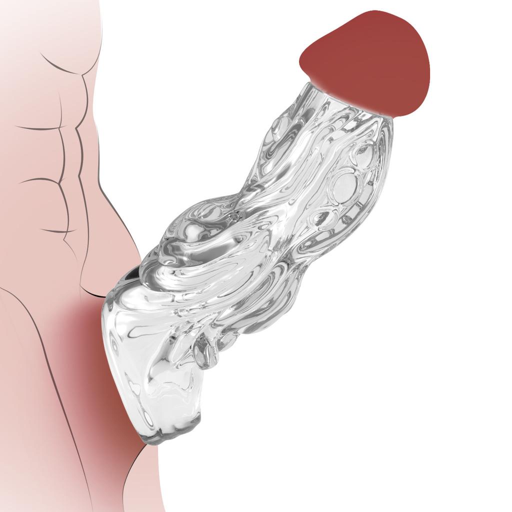 Pánský penis kohoutí kroužek dildo zvětšovač muži silikonový návlek na penis kohoutí kroužek intenzivní erekce dospělá sexuální hračka 18+ zámek semenné produkty