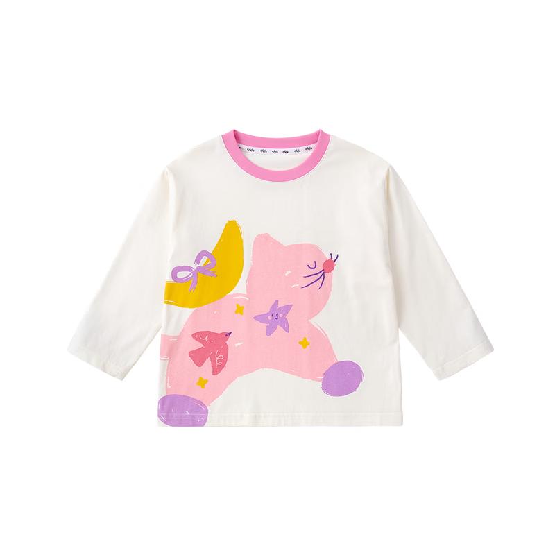 Dudujia 7A Antibacterial Kids  Long Sleeve Cartoon T-Shirt 80