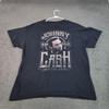 Johnny Cash Shirt Mens XL Black Man In Black American Legend Band Graphic Tee Unisex T-Shirt