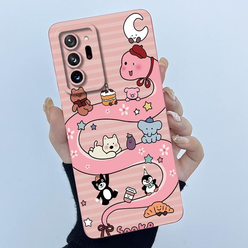 For Samsung Galaxy Note 20 Ultra Fashion Simplicity Oil Painting Flowers Ultra-thin Matte Anti-fingerprint Protector Phone Case
