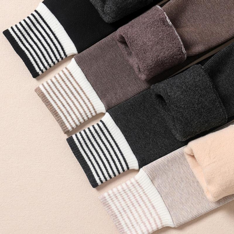 Children Girls' Leggings Thick Fleece Warm Pants Tight And Elastic Kids Leggings