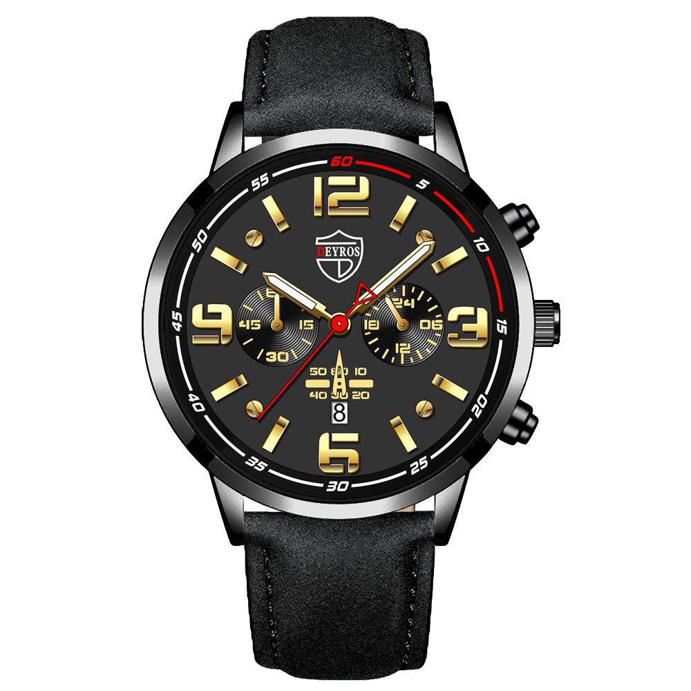 

Fashion Men s Watch Fashion Leather Quartz Watch Large Dial Digital Watch Classic Business Watch Men s Calendar Watch Student Men s Watch
