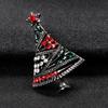Women Christmas Tree Brooch Pin Multicolor Rhinestone Jewelry Fashion Xmas Gift
