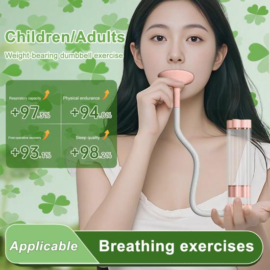 1/2Pcs Breathing Exercise Device Abdominal Muscle Trainer Deep Breathing Dumbbell Men Adults Capacity Training Device Core Exercise Equipment