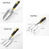 6Pcs Garden Tool Set Garden Shovel Transplant Trowel Hand Rake Weed Puller Garden Fork Pruning Shear for Planting Weeding