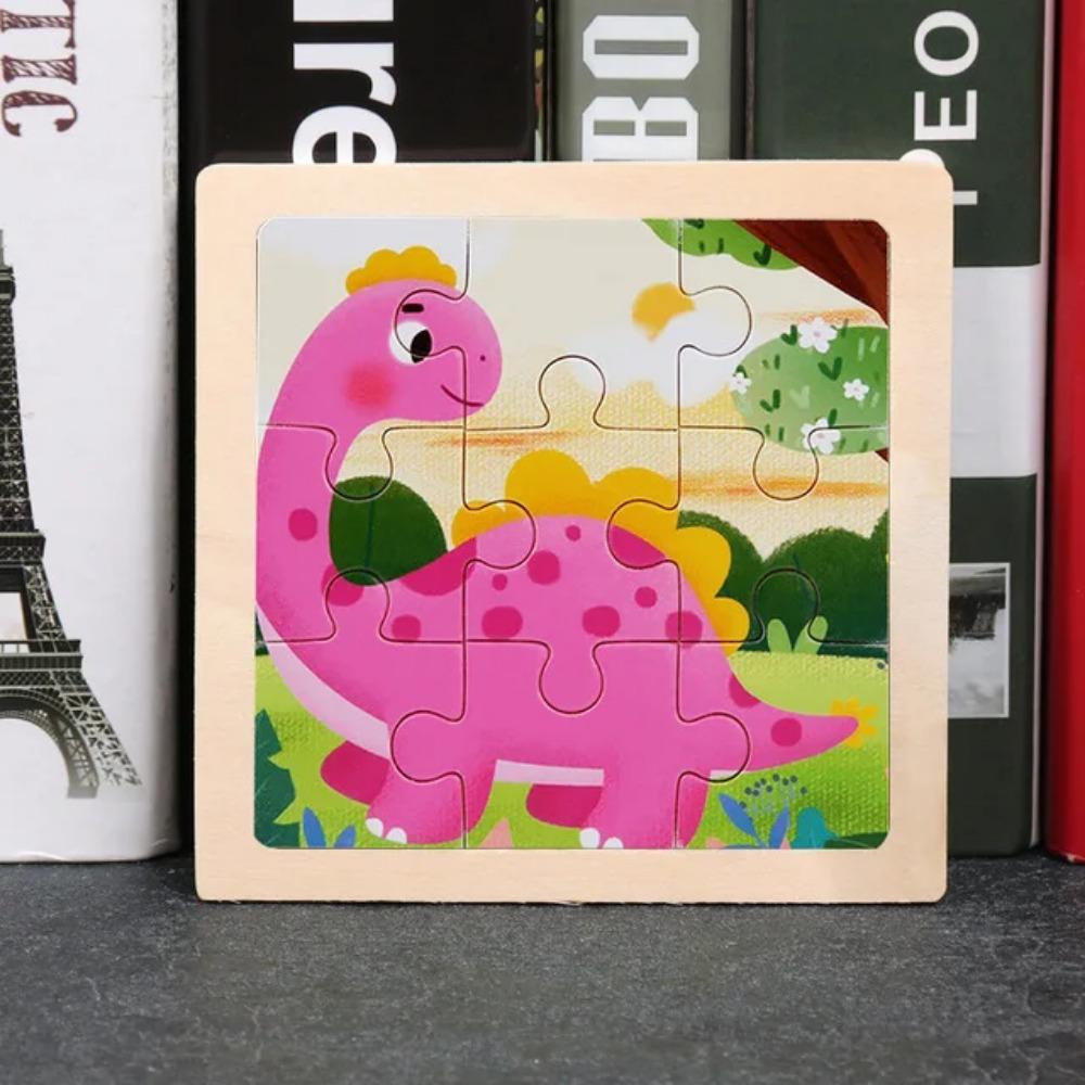 9 ks Drevené puzzle malej veľkosti Montessori hračky pre bábätká Skladačka 3D puzzle dosková hra Vzdelávacie hračky pre deti Darček