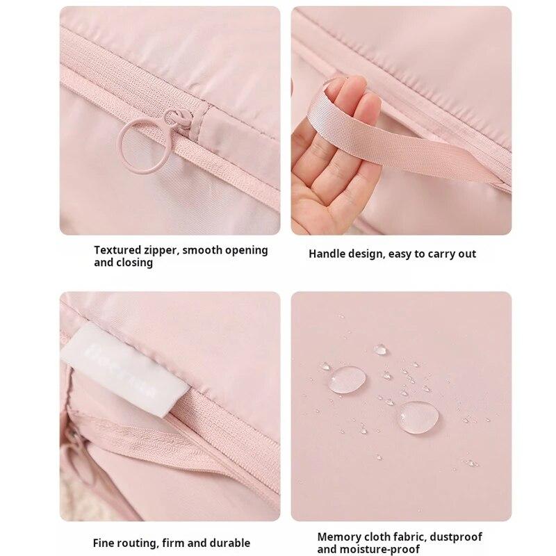 Compression Storage Bag Expansion Waterproof Travel Portable Handheld Clothes Separation Storage Bag